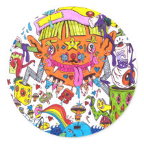 Psychedelic Sticker -Blaine Helm by blainehelm Psychedelic Sticker -Blaine Helm
