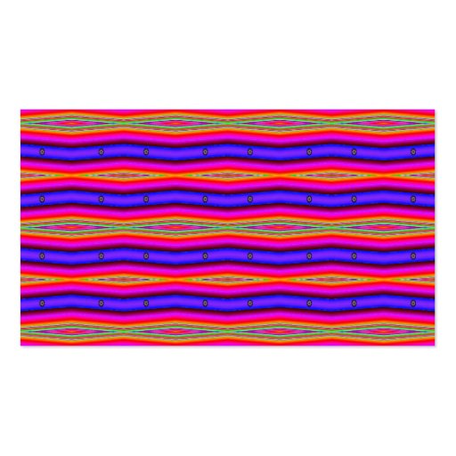 psychedelic stripes business card template (back side)