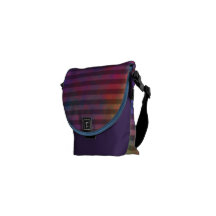 Psychedelic Stripes - Colorful Striped Abstract Messenger Bags