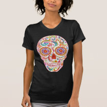 Psychedelic Sugar Skull Shirt t-shirts