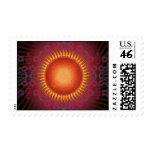Psychedelic Sun: Spiral Fractal: Custom Stamps