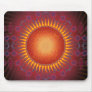 Psychedelic Sun: Spiral Fractal Design: Mousepad