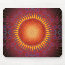 Psychedelic Sun: Spiral Fractal Design: Mousepad by spiritswitchboard Psychedelic Sun: Spiral Fractal Design: Mousepad