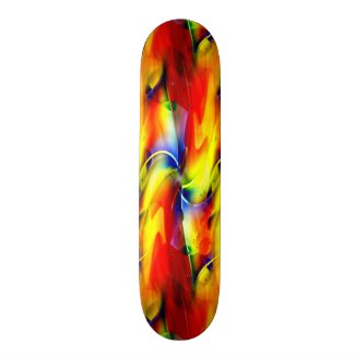 Psychedelic Sunrise Skate Board Deck