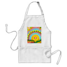 Psychedelic Sunset Apron