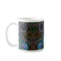 Psychedelic Swirls Pattern Mug mugs