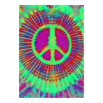 Psychedelic Tie-Dye Peace Sign posters by makelovenotwar Psychedelic Tie-Dye Peace Sign posters