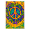 Psychedelic Tie Dye Peace Sign posters