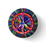 Psychedelic Trippy Peace Sign Buttons