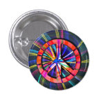Psychedelic Trippy Peace Sign Buttons