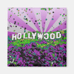 Psychedelic USA - Hollywood Sign A2 Magnet