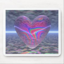 Psychedelic Valentine Heart mousepads