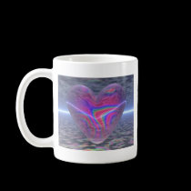 Psychedelic Valentine Heart mugs