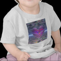 Psychedelic Valentine Heart t-shirts