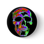 Psychedellic Skull buttons