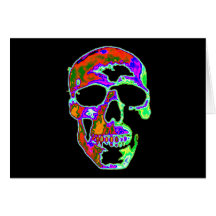 Psychedellic Skull Cards