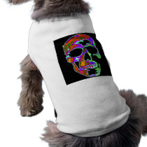 Psychedellic Skull pet clothing