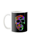 Psychedellic Skull mugs by HalloweenSpirit Psychedellic Skull mugs
