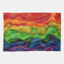Psychedlic Hippy Rainbow Acid Trip Hand Towel