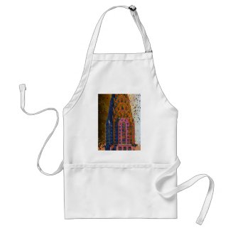 Psychedlic NYC: Chrysler Building Top Closeup #1 Apron