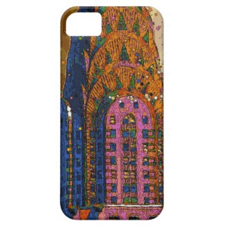 Psychedlic NYC: Chrysler Building Top Closeup #1 iPhone 5 Case