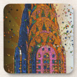 Psychedlic NYC: Chrysler Building Top Closeup #1 Coaster