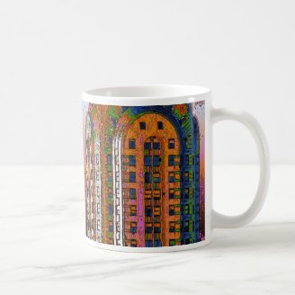 Psychedlic NYC: Chrysler Building Top Closeup #2 Coffee Mug