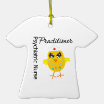 Psychiatric Nurse Practitioner Chick v1 Christmas Ornament