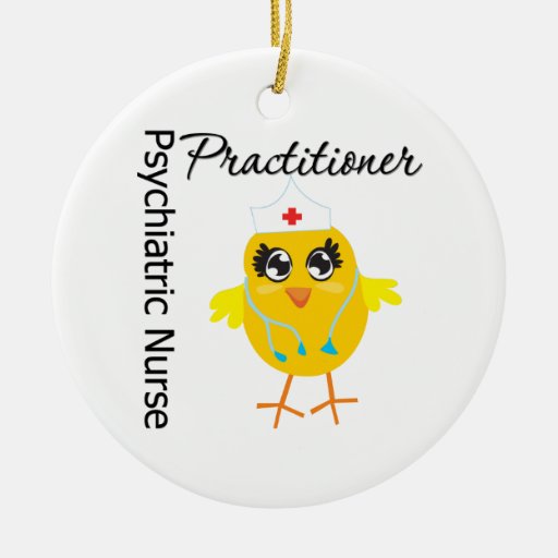 Psychiatric Nurse Practitioner Chick v1 Christmas Ornament