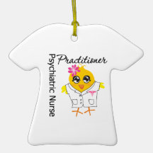 Psychiatric Nurse Practitioner Chick v2 Christmas Ornament