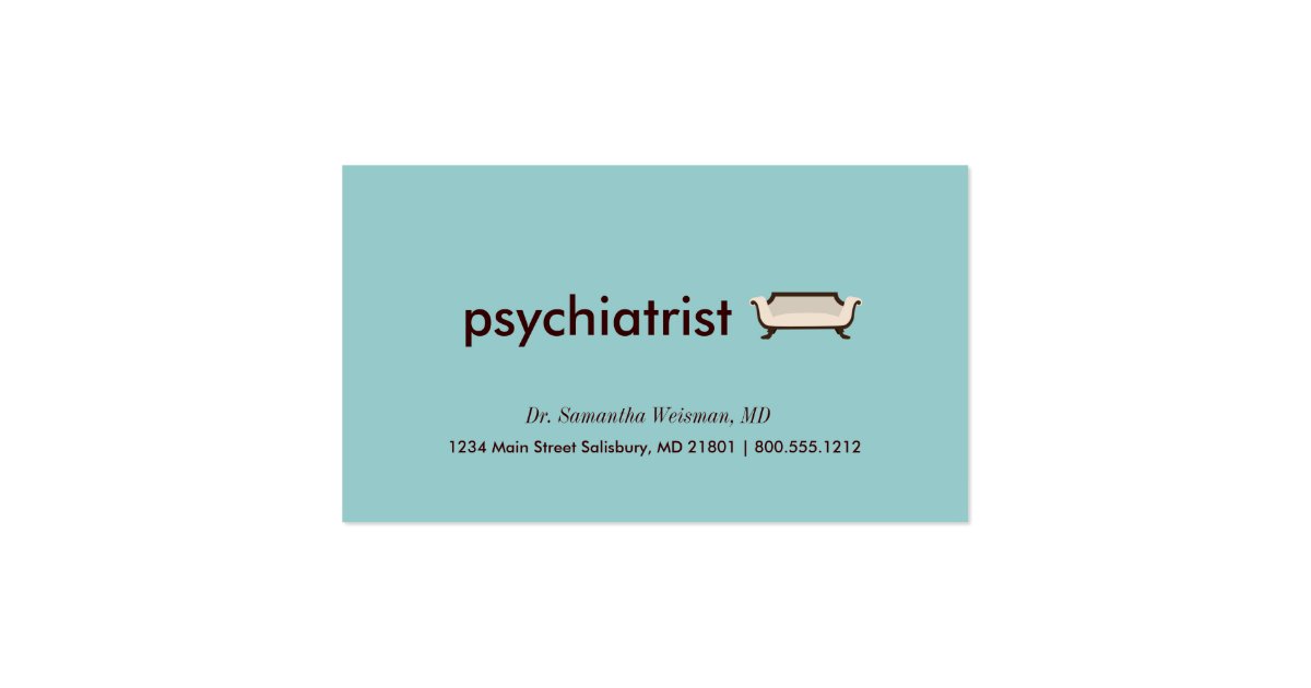 Psychiatrist Business Cards Zazzle