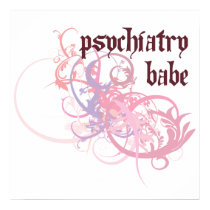 Psychiatry Babe posters by busybees Psychiatry Babe posters