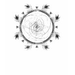 Psychic Fibonacci Peacock Beam t-shirts