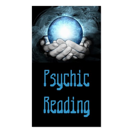 Psychic Hand Palm Reading Destiny Fortune Teller Business Card Template (front side)