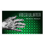 Psychic Medium Professional Green Business Card