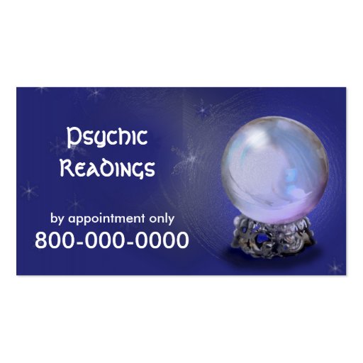 PSYCHIC Readings Business Card (front side)