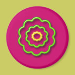 Psychidelic Flower magnets
