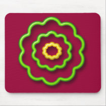 Psychidelic Flower mousepads
