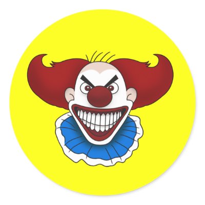 Psycho Clown Stickers by psychoclowns
