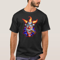 clown, clowns, evil, psycho, circus, big, top, cigar, darkside, characters, Camiseta com design gráfico personalizado