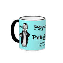 Psycho Penguin: Fish? mugs