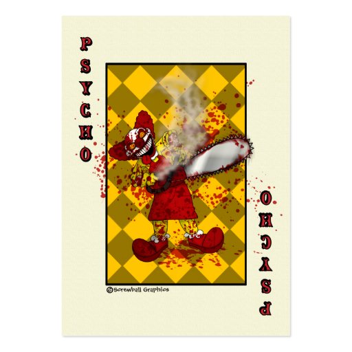 Psycho Playing Card Business Card
