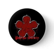 Psycho Society Band Button by chained_liberty Psycho Society Band Button