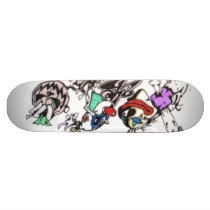 psycho twins skate board deck