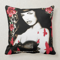 Psychobilly Jane Pine up Pillow pillows