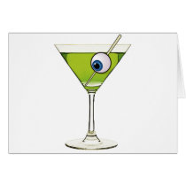 Psychobilly Martini Card