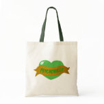 Psychobilly Tattoo Heart Tote Bags