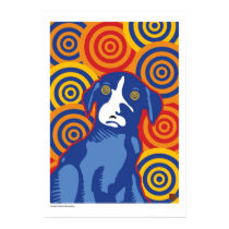 Psychodelic Dog-Prints/Poster by CollierGraphica Psychodelic Dog-Prints/Poster