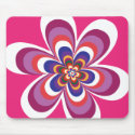 psychodelic flower mousepads