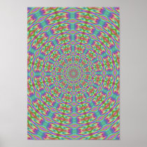 Psychodelic Hippie Retro Poster